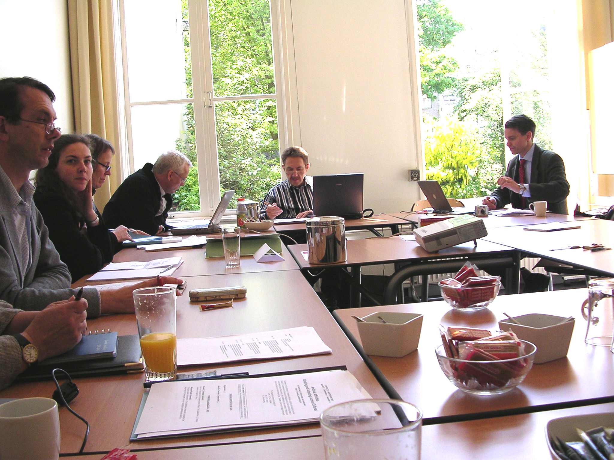 Discussion during the first meeting in Amsterdam - Foto: Archivschool Amsterdam 